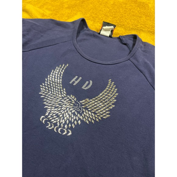 Harley Davidson Grand Canyon Prescott Arizona STUDDED EAGLE womens T Shirt L - Picture 3 of 13